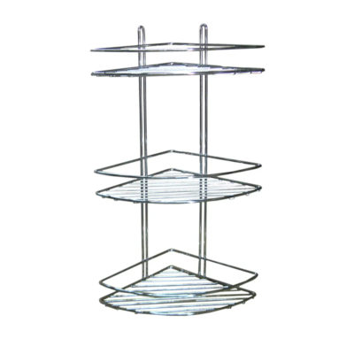 4894-3 Полка померн.покрытие угловая 3-х ярусная 2 борта овал