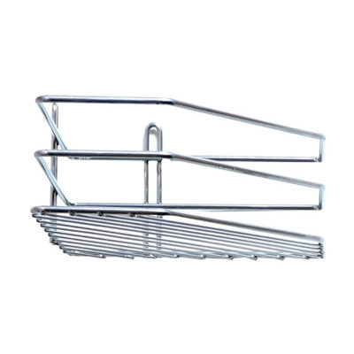 4895-1 Полка полим.покрытие угловая 1-ярусная 2 борта трапеция