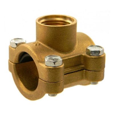 Седелка-врезка 1/2 латунь