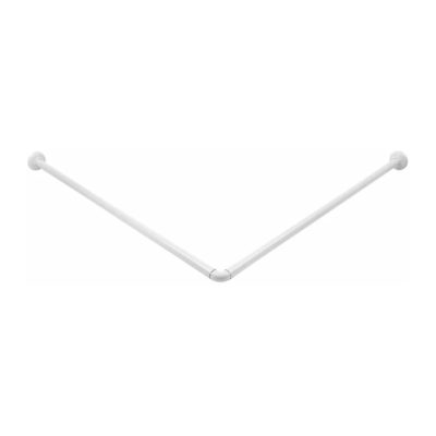 Карниз для ванной комнаты угловой 260см (белый)