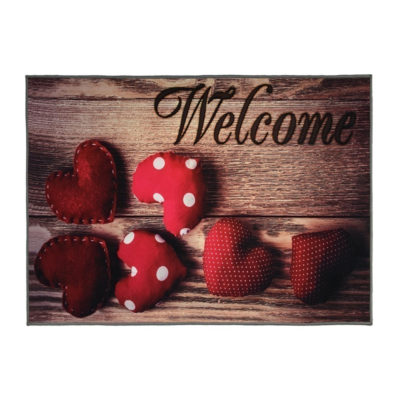 Коврик влаговпитывающий VELUR 50*80 "WELCOME" VORTEX