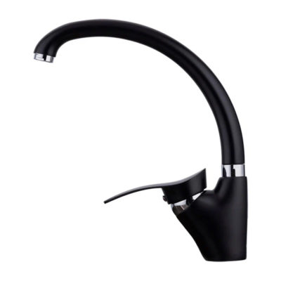 F4101-11 Смеситель д/кухни высокий поворот. излив FRAP черный