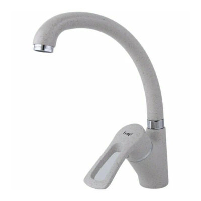 F4166-10 Смеситель д/кухни высокий поворот. излив FRAP бежевый