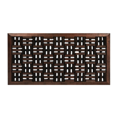 Коврик придверный 45*75 см медь "Решетка"