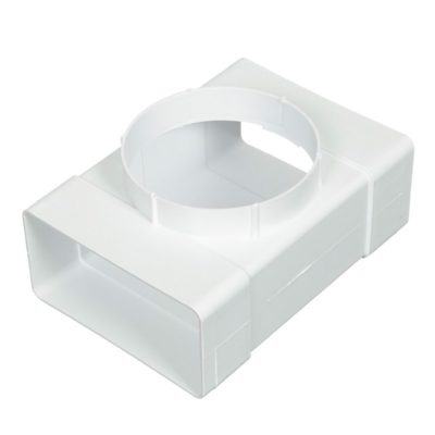 Тройник пласт плоский-круглый 120*60ммд.100Эвент 60120ТФ100П