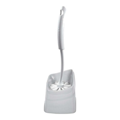 Комплект угловой Step (ершик+подставка) серебряный