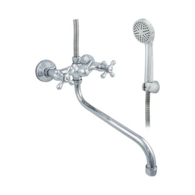 ЦС-СМ 600/5-4 КМ Крест Смеситель для ванн двухвентильн.