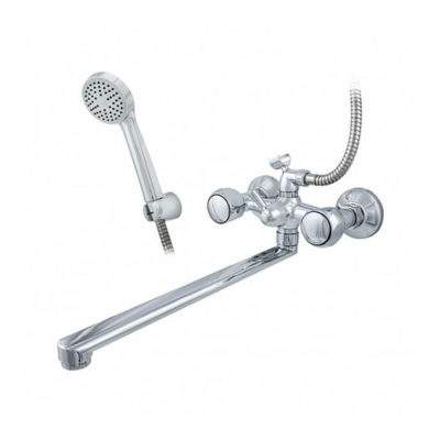 ЦС-СМ 500/5-4К  М Супер Смеситель для ванн двухвент. длин.поворотн.излив ЭКО