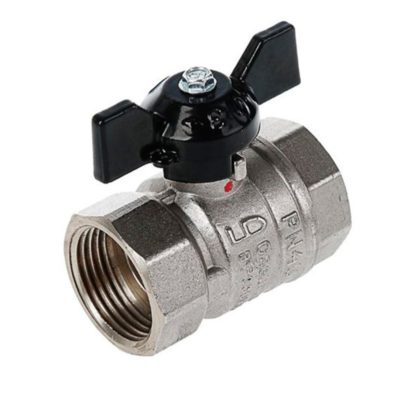 Кран шаровый 1"ВН полнопроходной ручка бабочка