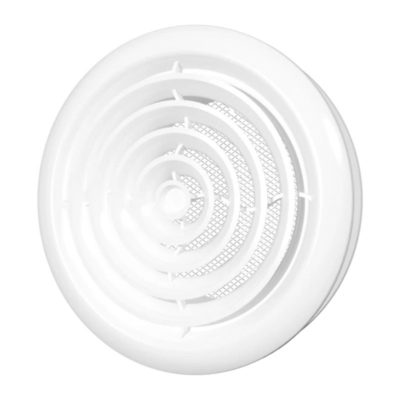 12.5DK Диффузор приточно-вытяжной со стопорным кольцом и фланцем D125