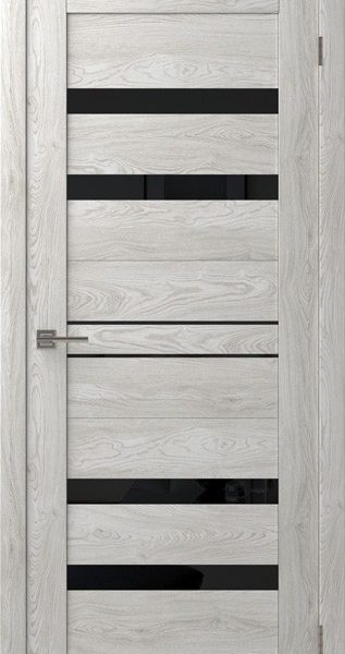 Дверь SMART QX-6 Maple Ice - Черный Лакобель 600*2000