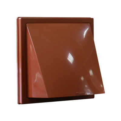 1515К10ФВ Выход стенной вытяжной с обратным клапаном 150*150 терракотовый