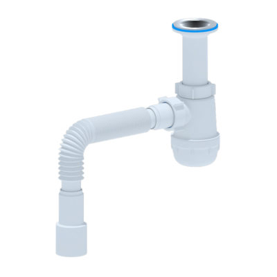 А0515 Сифон АНИ Грот 1 1/2"*40 с гибкой трубой 40*40/50