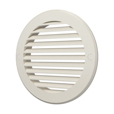 10РКН Решетка наружная круглая с фланцем белая