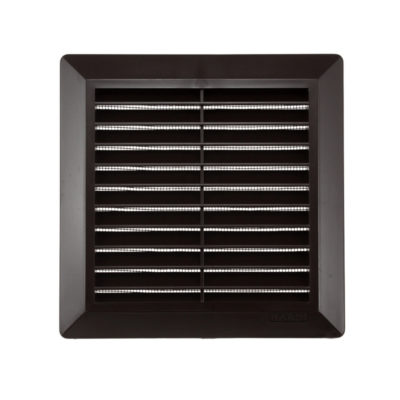Решетка вентиляционная 175*175  коричневая