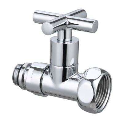 Кран для полотенцесушителя 1"*1/2" г-г хром(1 шт.)