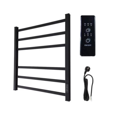 Полотенцесушитель электр. с таймером 500*600 FERRUM матовый черный