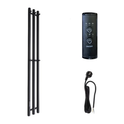 Полотенцесушитель электр.120*1200 INARO FERRUM матовый черный