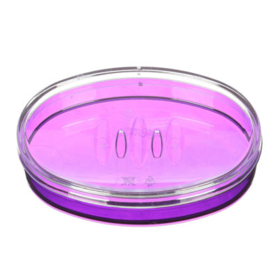 Мыльница настольная пластик Баклажан