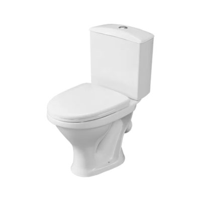 Унитаз-компакт Вест КРАП на белом (косой вып.