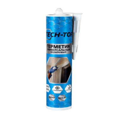 Герметик акриловый универсальный белый 290 мл Tech-Top
