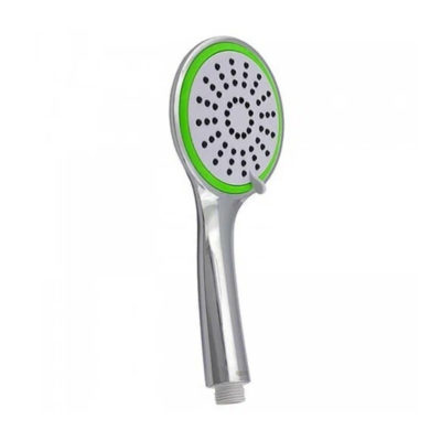 WKY-5012-GN Лейка душевая 3-функ. хром (зеленая окантовка)