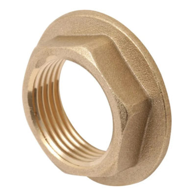 Контргайка с ребордой 2" латунь