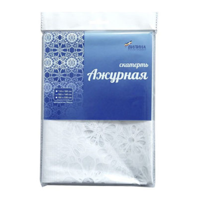 Скатерть ПВХ АЖУР 132*110 Гибискус