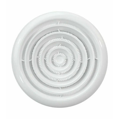 100ДК Диффузор приточно-вытяжной со стопорным кольцом и фланцем Д 100