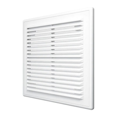 2121Р Решетка вентиляцтонная разъемная с сеткой белая 208х208
