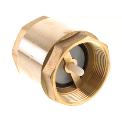 Обратный клапан латунь 1" г/г с пластиковым штоком