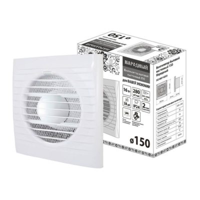 Вентилятор вытяжной настенный Д150мм 16 Вт TDM