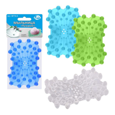 Мыльница ПУЗЫРЬКИ в ассортименте