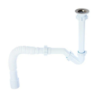 Сифон Ани для биде 1 1/4" 32 с гибк. тр. 32*40/50 хром BD 1016