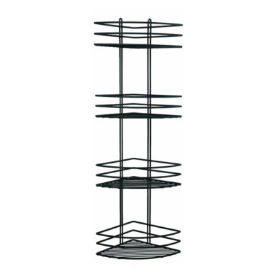 4894-4 Полка полимер.покрытие угловая 4-х ярусная 2 борта овал