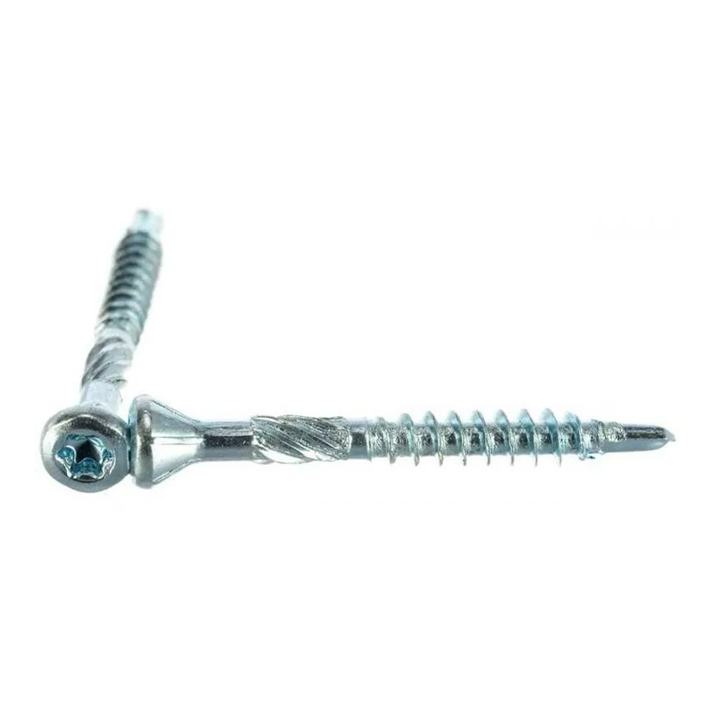 Шуруп для полов и паркета белый цинк 3 - ДисконтСтрой.рф Шуруп для полов и паркета белый цинк 3