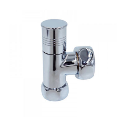 Кран угл. соед. 1" г * 1/2" ш (кргулый) хром