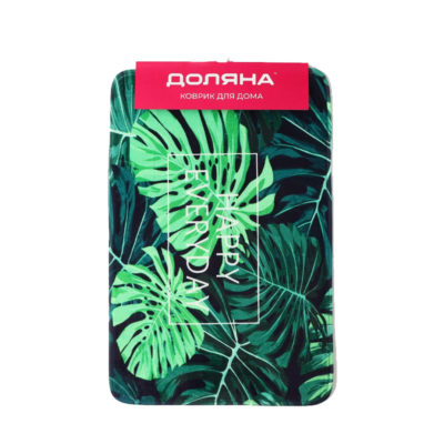 Коврик для ванной Монстера полукруглый 62*31