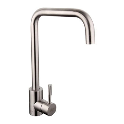 R40052 Смеситель д/кухни с картриджем нерж.сталь FRUD