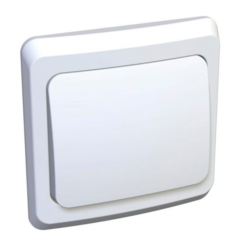 Механ. выключ. СУ 1кл. 10А с индик. белый Werkel