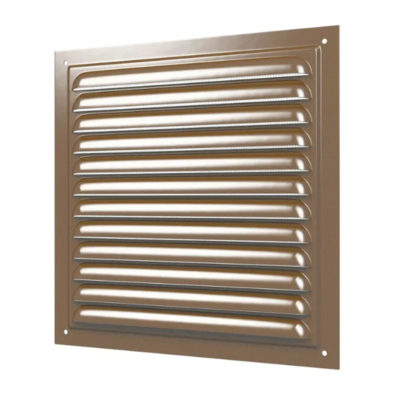 РЕШЕТКА ВЕНТ. С СЕТКОЙ 250*250 МЕТАЛ. КОРИЧН. ЭРА
