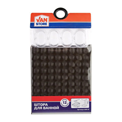 Штора д/ванной комбинир. с эффектом "Квадраты"