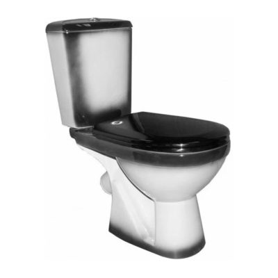 Унитаз-компакт КОМФОРТ черный(косой вып.
