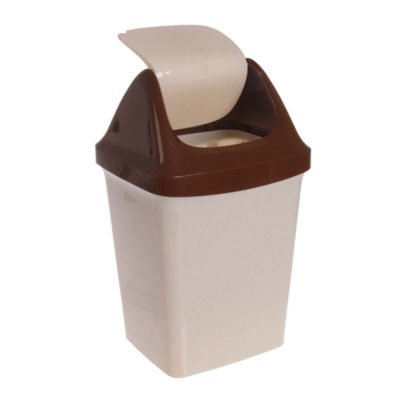 Контейнер д/мусора СВИНГ 9л Мраморный