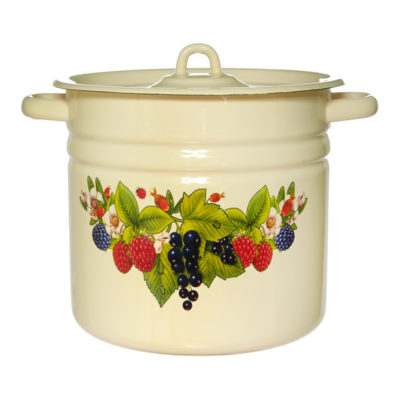 Кастрюля эмалированная с крышкой 10л