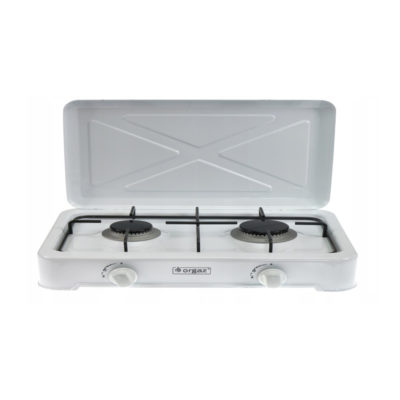 Плита газовая 2 конфорки с крышкой