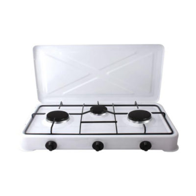 Плита газовая 3 конфорки с крышкой