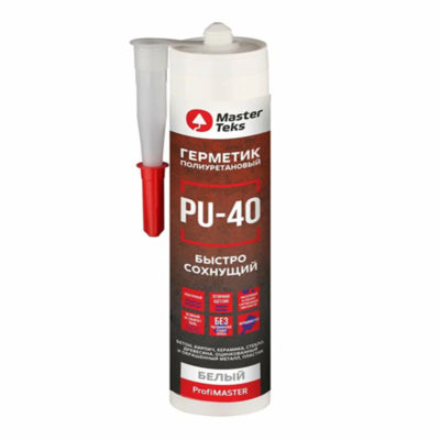 Герметик "PROFIMASTER" полиуретановый PU-40 280 мл. белый