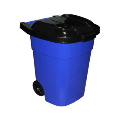 Бак для мусора 65 л с крышкой и колесами