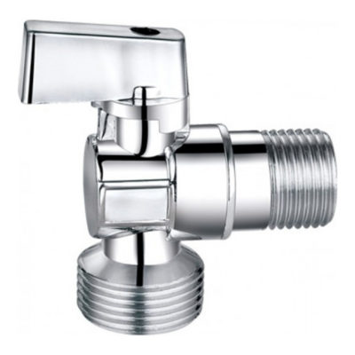 Кран угловой 1/2" * 3/4" для подкл. приборов хром TIM